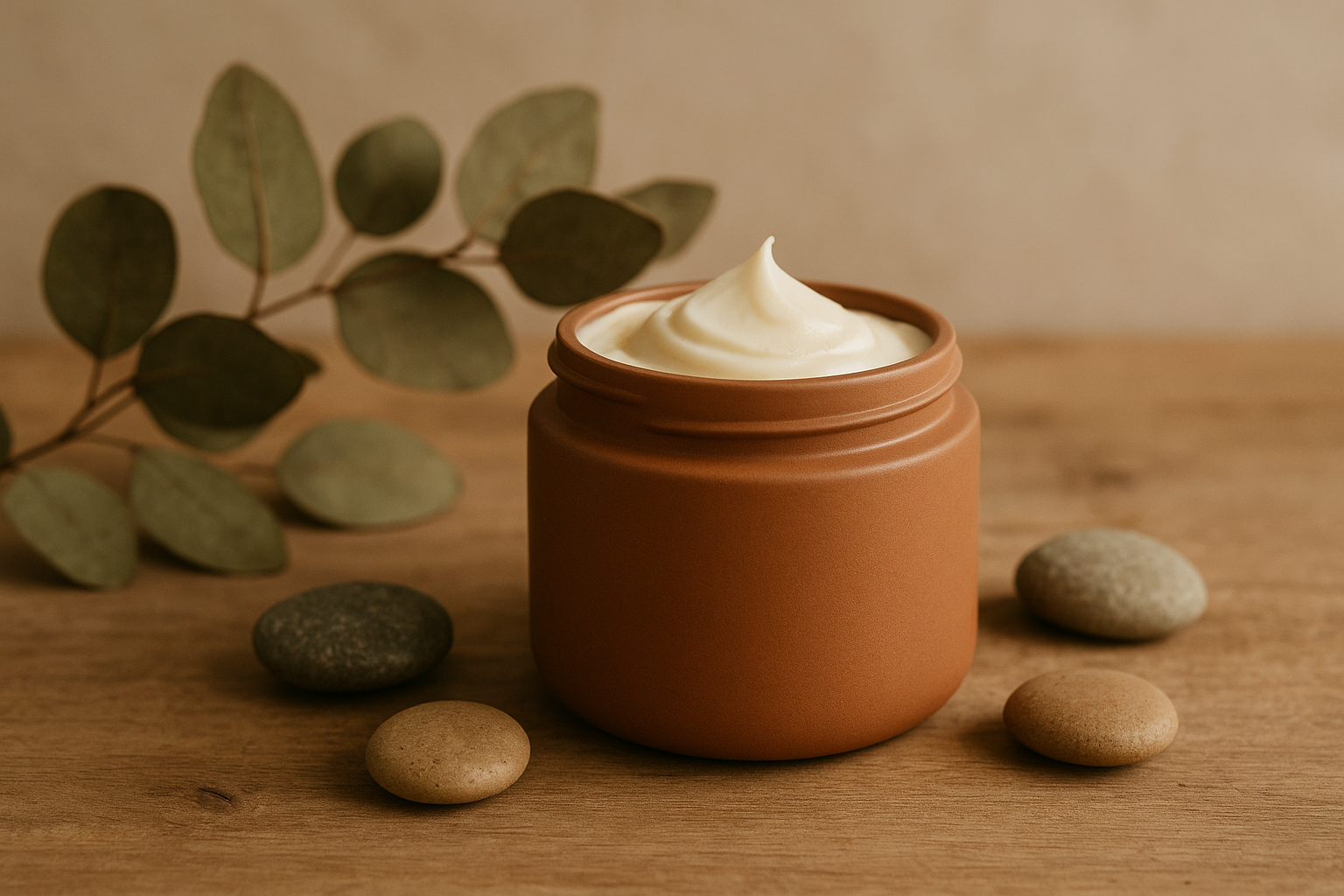 Body butter with no writing on container, with earthy vibe